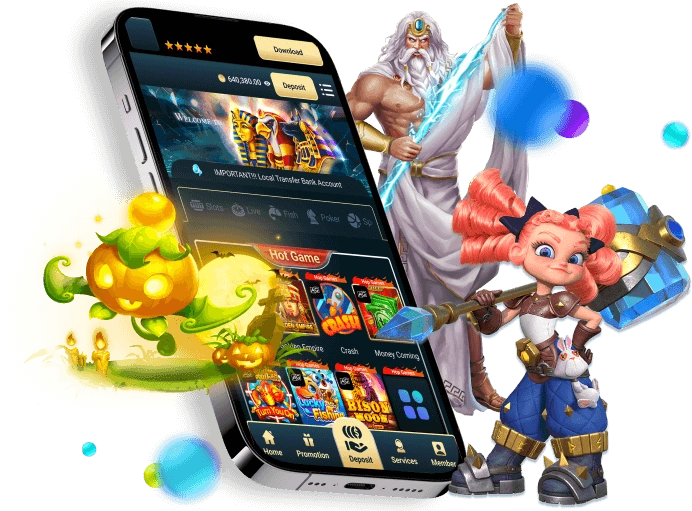 Điện thoại Android đang cài đặt ứng dụng b52